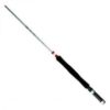 A black and red handle is on the back of a stick