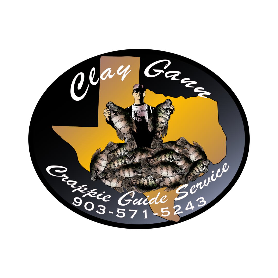 A black and white logo of clay gaar graphic guide service.